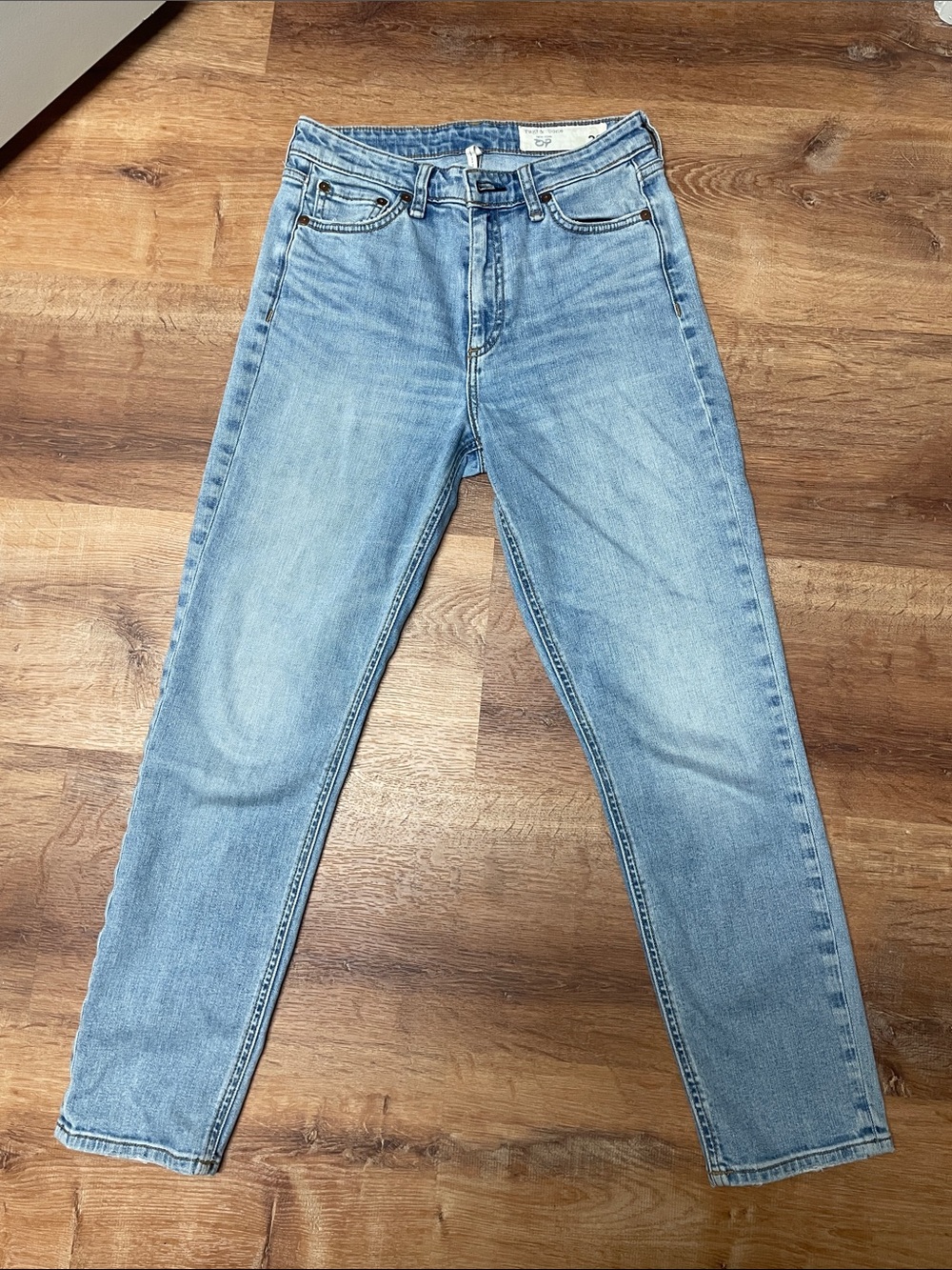rag & bone Light Wash Slim Straight Jeans - Men's